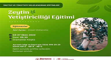 Bornova Belediyesi zeytinci yetiştiriyor