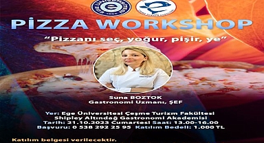 Çeşmeliler’e pizza ve ekmek yapımı eğitimi