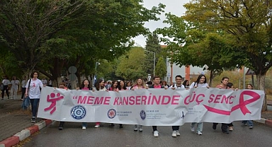 EÜ’de Meme Kanseri Farkındalık Yürüyüşü