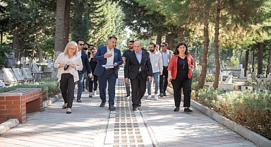 Işıkkent Mezarlığı'nda yağmur suyu hasadı başladı
