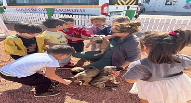 Minikler can dostlarıyla