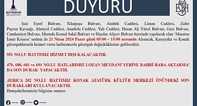 Maratonİzmir için trafik güzergahları değişti