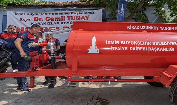 Büyükşehir’in köylere dağıttığı tankerler ormanları kurtarıyor