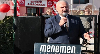Menemen Belediyesi Seyrek Anaokulu coşkulu törenle açıldı