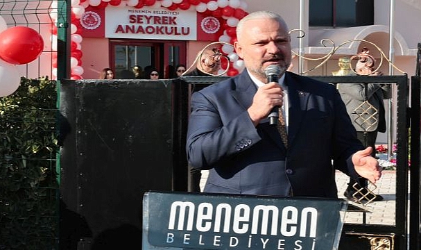 Menemen Belediyesi Seyrek Anaokulu coşkulu törenle açıldı