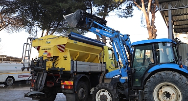 Ödemiş Belediyesi kar ve buzlanma mücadelesine hazır