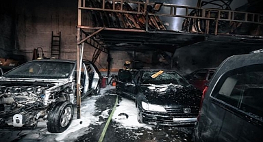 Buca’da depo yangını kısa sürede söndürüldü