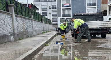 Çiğli Belediyesi Fırtına ve Sağanağa Karşı Seferber Oldu