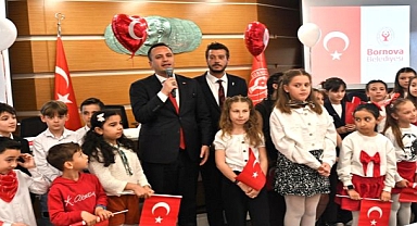 23 Nisan ruhu Bornova’da çocukların sesiyle yükseldi