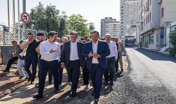 Çamdibi’nin yolları yenileniyor