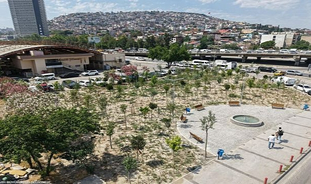 Eski Benzinlik yeşile dönüştü