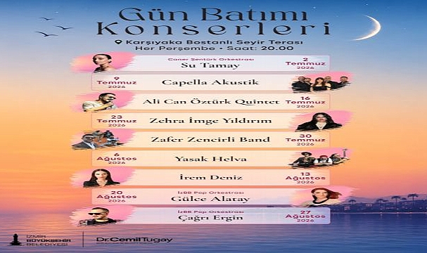 Gün Batımı Konserleri başlıyor