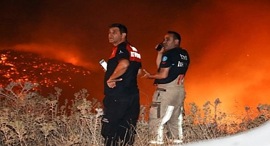İzmir’in kuzeyinde orman yangını alarmı
