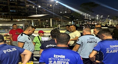 Karantina Parkı’nda izinsiz seyyar satışa ortak denetim