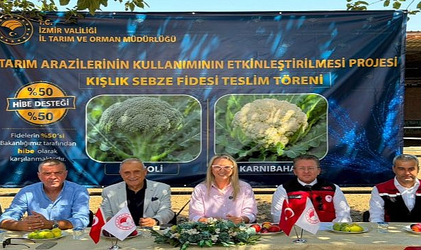 Ödemiş’te üreticiye kışlık sebze desteği