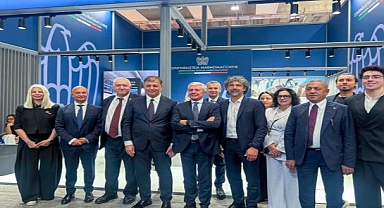 Başkan Tugay’dan İtalya’da Marble İzmir temasları
