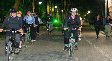 Görme engelliler Kültürpark’ta pedal çevirdi